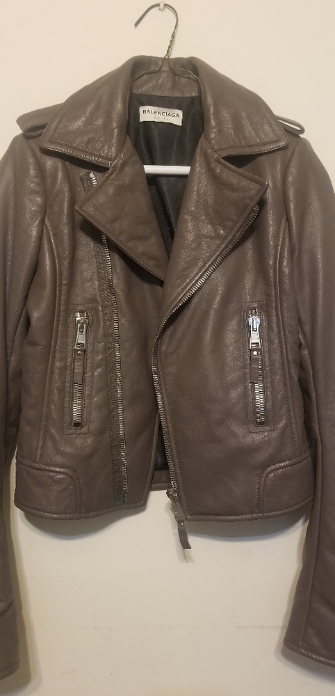 Balenciaga leather jacket